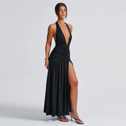 Sexy V- Maxi Dress